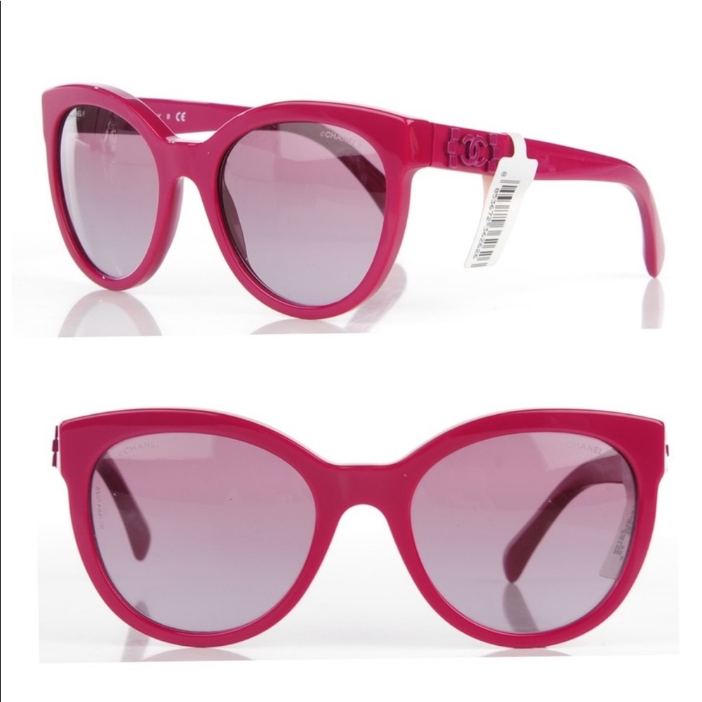 Authentic Chanel 5315 Pink Retro Sunglasses